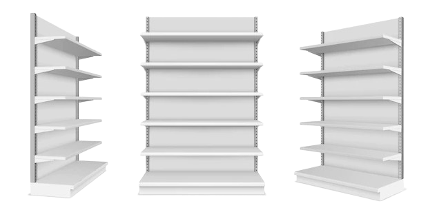 رفوف السوبر ماركت الجدارية